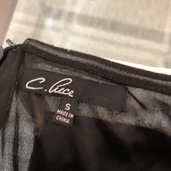 C.Luce Origami Strapless Mini Dress | Small - Picture 4 of 7